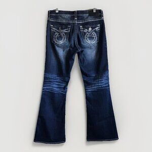 Womens Big Star Maddie Low Rise Fit STRETCH Jeans Size 30R X31 FLAP POCKETS